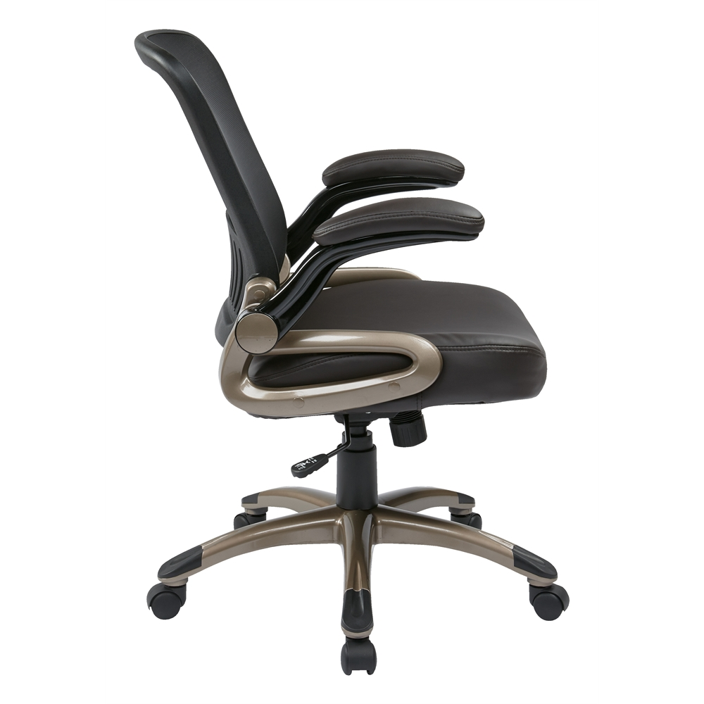 Screen Back and Bonded Leather Seat Managers Chair