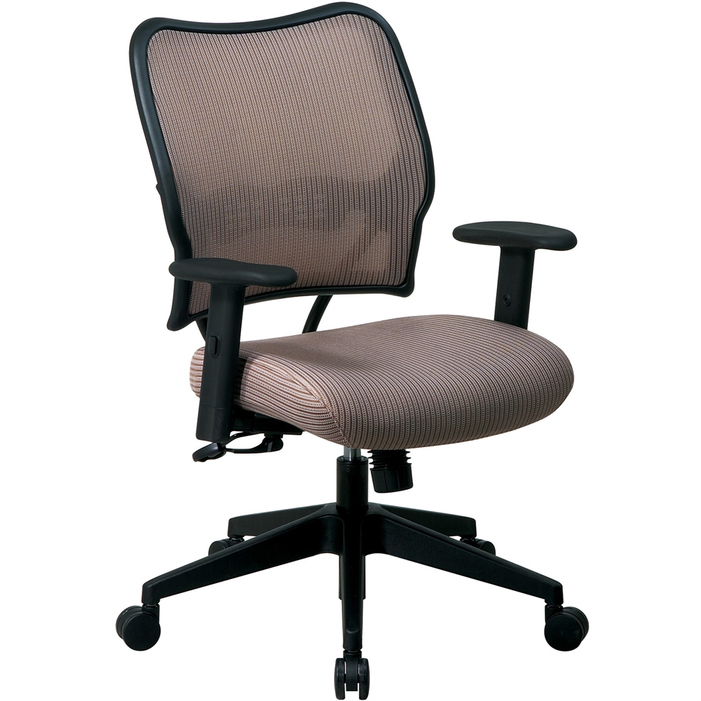 Office Star Space VeraFlex Series Task Chair - Fabric Latte Seat - Fabric Back - 5-star Base - Latte - 19.50" Seat Width x 20" Seat Depth - 27" Width x 26.5" Depth x 40" Height