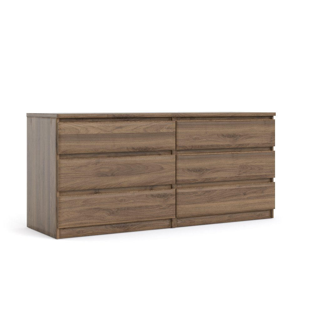 Scottsdale 6 Drawer Double Dresser, Coffee