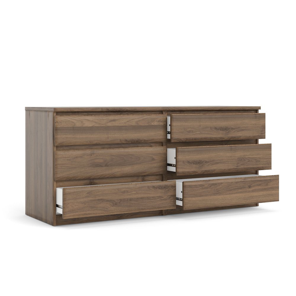 Scottsdale 6 Drawer Double Dresser, Coffee