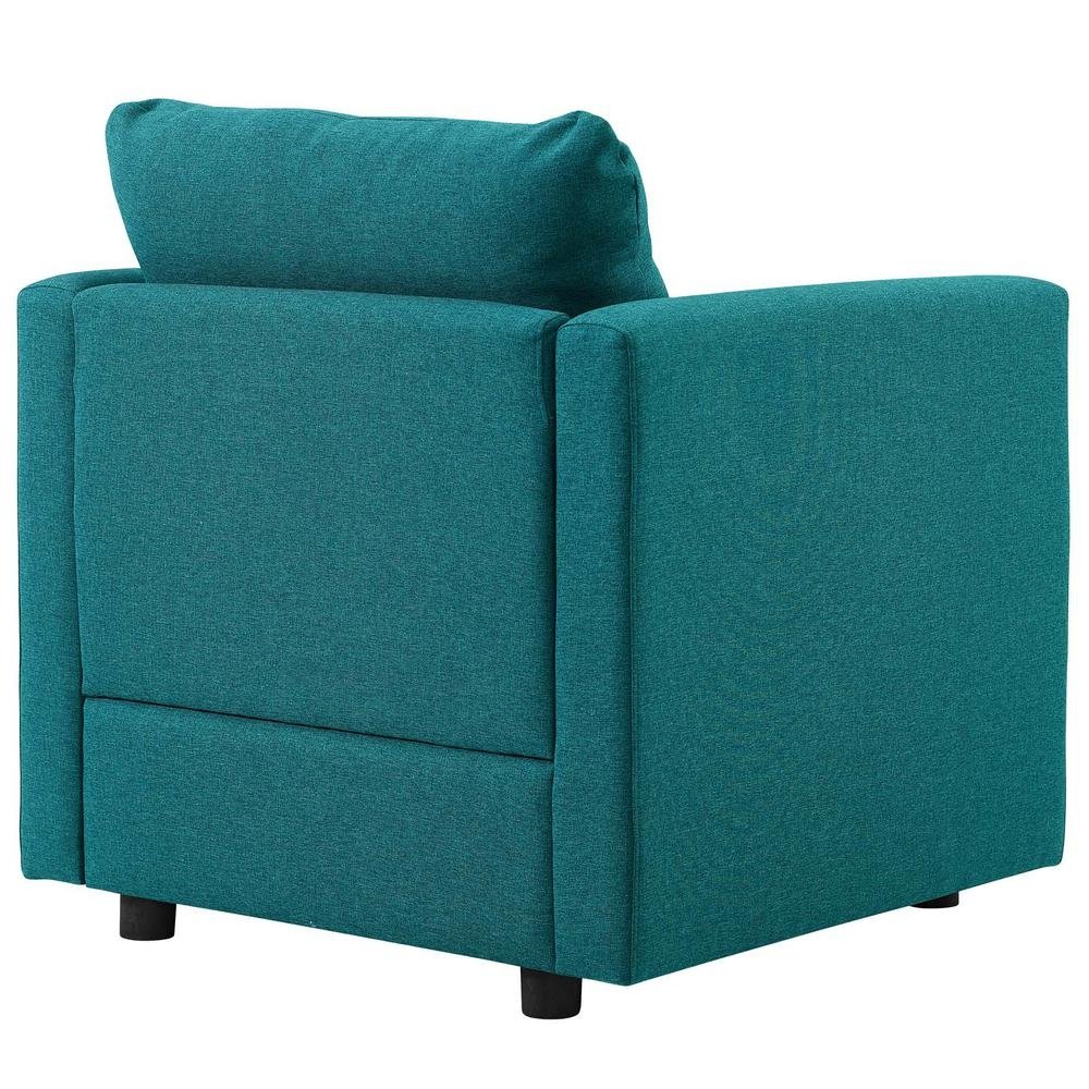 Activate Upholstered Fabric Armchair - Teal EEI-3045-TEA - Mervyns