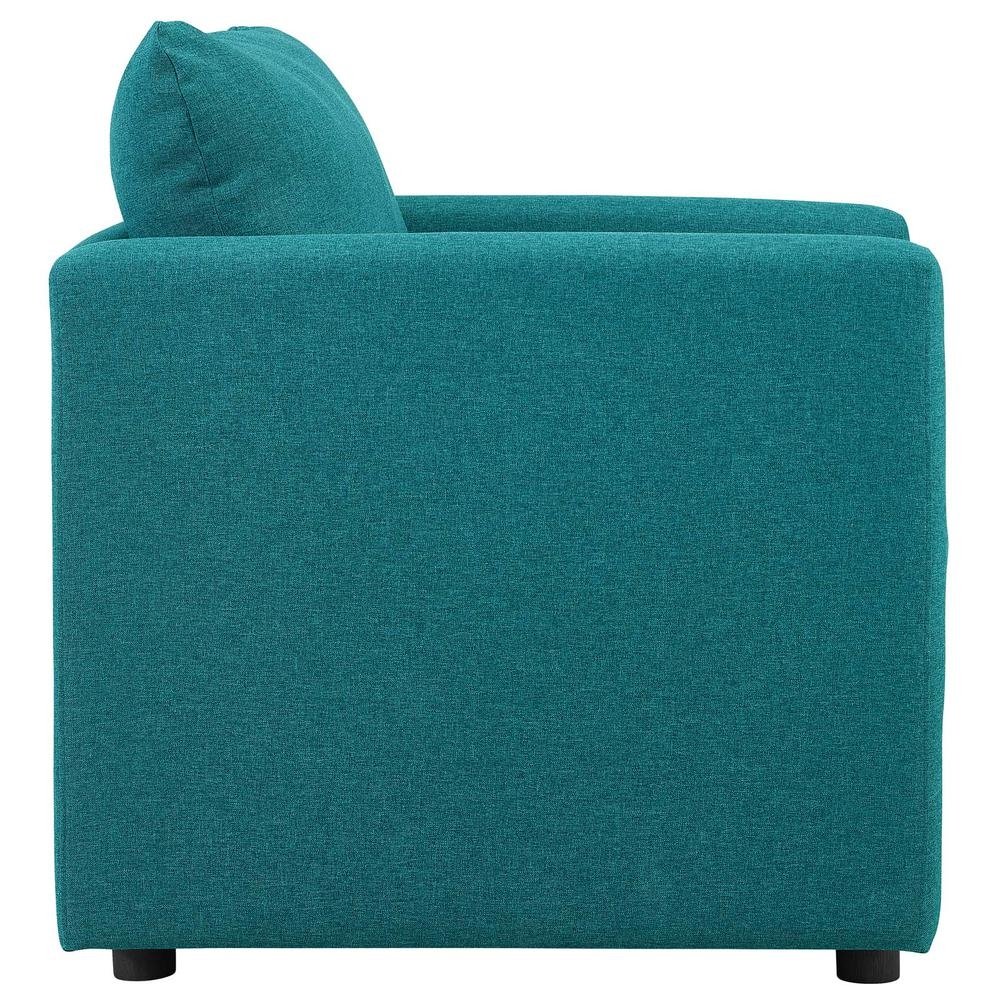 Activate Upholstered Fabric Armchair - Teal EEI-3045-TEA - Mervyns