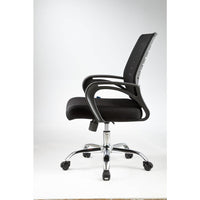 Thumbnail for American Imaginations 21.7-in. W 38.2-in. H Traditional Stainless Steel-Plastic-Nylon Office Chair In Black, AI-28704 - Mervyns