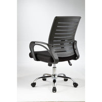 Thumbnail for American Imaginations 21.7-in. W 38.2-in. H Traditional Stainless Steel-Plastic-Nylon Office Chair In Black, AI-28704 - Mervyns