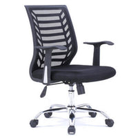 Thumbnail for American Imaginations 24.8-in. W 38.2-in. H Transitional Stainless Steel-Plastic-Nylon Office Chair In Black, AI-28709 - Mervyns