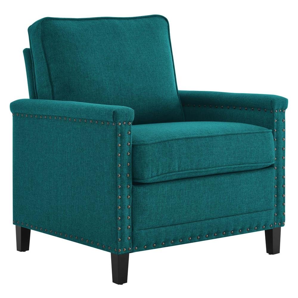 Ashton Upholstered Fabric Armchair - Teal EEI-4988-TEA - Mervyns