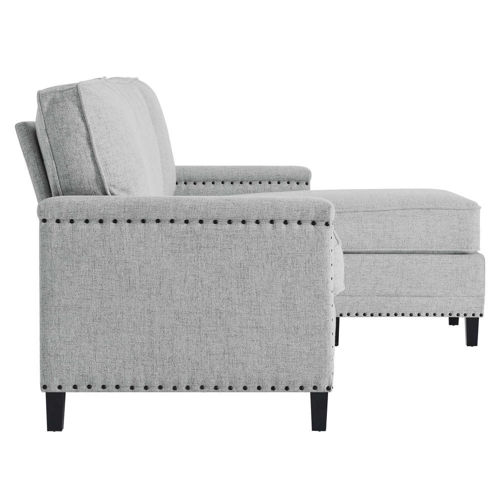 Ashton Upholstered Fabric Sectional Sofa - Light Gray EEI-4994-LGR - Mervyns