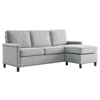 Thumbnail for Ashton Upholstered Fabric Sectional Sofa - Light Gray EEI-4994-LGR - Mervyns
