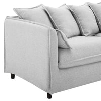 Thumbnail for Avalon Slipcover Fabric Sofa - Light Gray EEI-4449-LGR - Mervyns