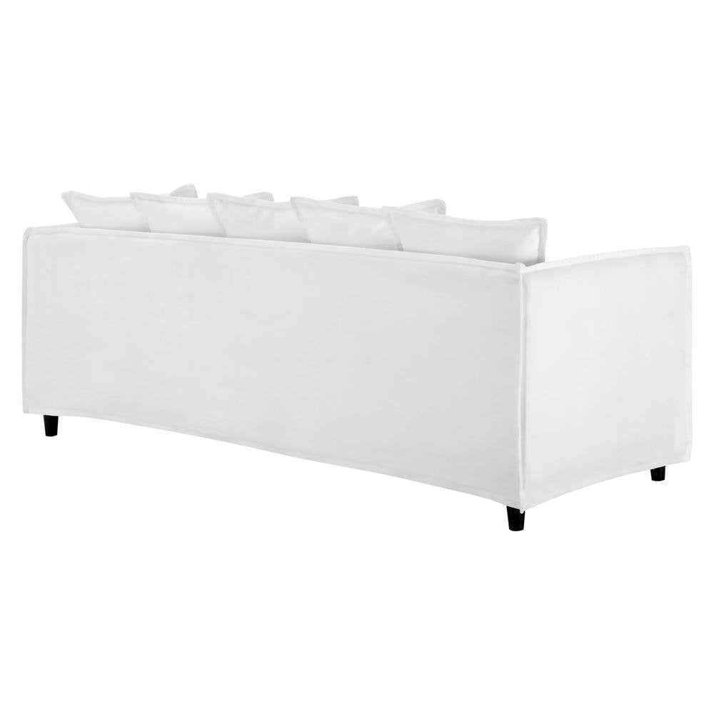Avalon Slipcover Fabric Sofa - White EEI-4449-WHI - Mervyns