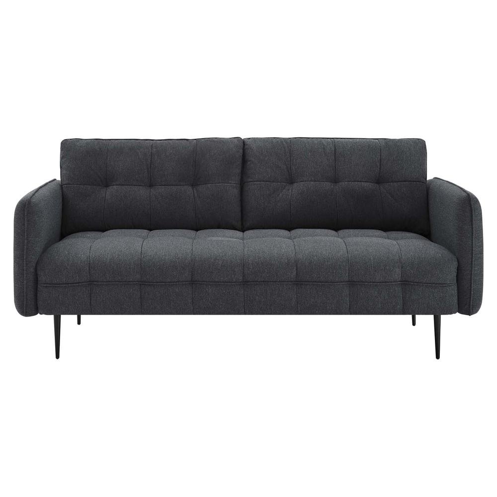 Cameron Tufted Fabric Sofa - Charcoal EEI-4451-CHA - Mervyns