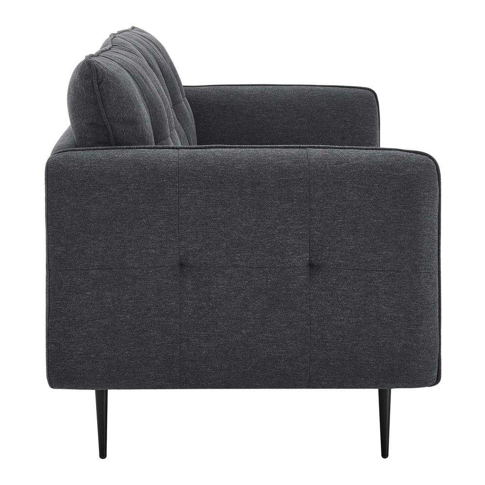 Cameron Tufted Fabric Sofa - Charcoal EEI-4451-CHA - Mervyns