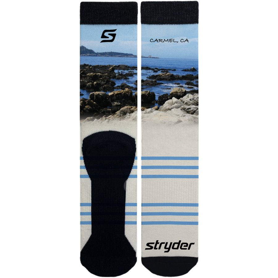 Carmel Point Blue Stripe Socks - Mervyns