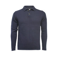 Thumbnail for Cashmere Sweater Polo Neck heavy Jersey Apollo Navy - Mervyns
