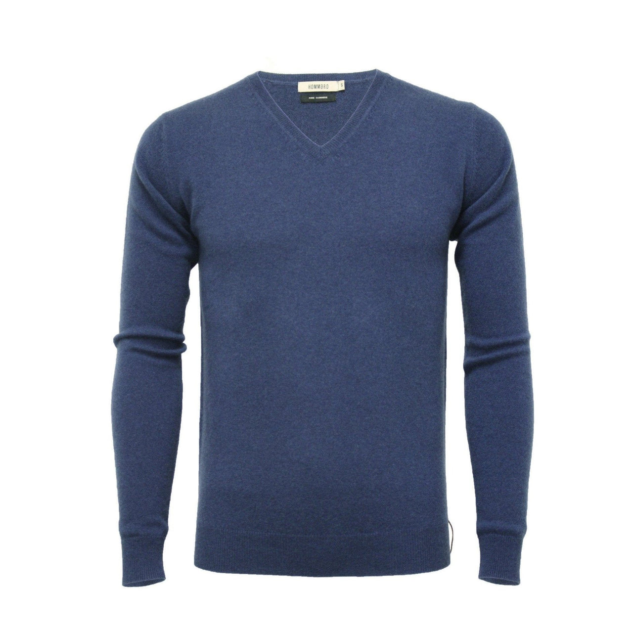 Cashmere V Neck Sweater Jeans Blue - Mervyns