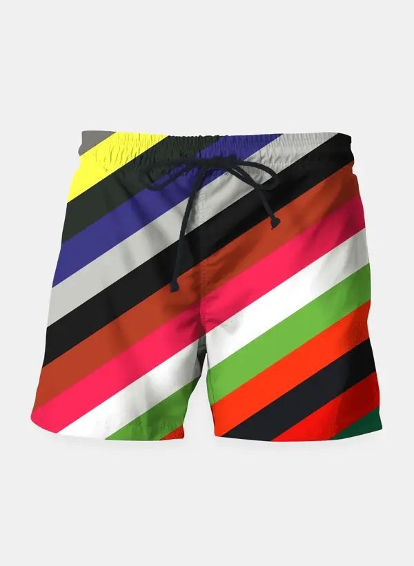 Color Stripes Shorts - Mervyns