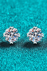 Thumbnail for 925 Sterling Silver 4 Carat Moissanite Stud Earrings