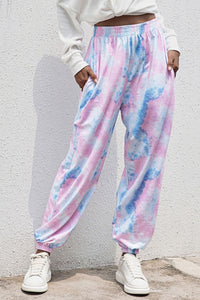 Thumbnail for Tie-Dye Joggers with Pockets