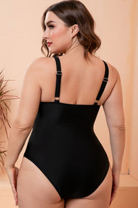 Thumbnail for Full Size Two-Tone One-Piece Swimsuit