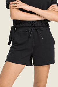 Thumbnail for Drawstring Elastic Waist Sports Shorts with Pockets