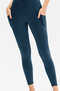 Thumbnail for Slim Fit Long Active Leggings with Pockets