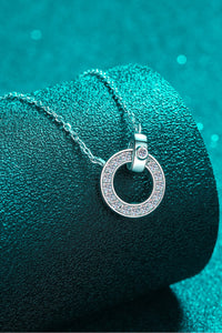Thumbnail for Moissanite Pendant Rhodium-Plated Necklace